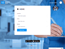 Tablet Screenshot of myclinicbook.com
